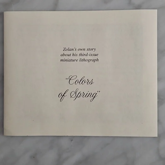Donald Zolan Lithograph "Colors of Spring" - Picture 4 of 5